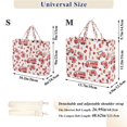 thumbnail image 2 of FORMRS Womens Corduroy Tote Bag Crossbody Shoulder Purse Handbag with Detachable Strap, White Cartoon Fire Truck Pattern, 2 of 7