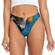thumbnail image 1 of Balery Modern Style Blue Parrot Tangas de Algodón para Mujer con Estampado – Ropa Interior Sexy, Transpirable, G-string-Medium, 1 of 6