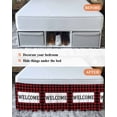 thumbnail image 7 of Welcome Red Bed Skirt Black Buffalo Check Plaid Bed Skirts California King Size 16 Inch Drop, Wrap Around Dust Ruffle&nbsp;Bedskirt with Adjustable Elastic Belt for Queen Size Beds, 7 of 7