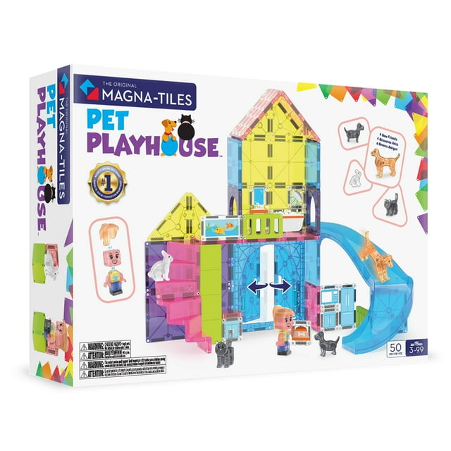 Set de construcción MAGNA-TILES Pet Playhouse 50 piezas