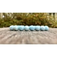 thumbnail image 3 of Natural Celestite 10mm Round Shape Smooth Cut Beads Stretchable Bracelet for Men & Women., 3 of 3