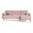 thumbnail image 2 of Sala Modular Reversible De Velvet Palo de Rosa Modelo Xander, 2 of 11