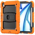 thumbnail image 2 of XYX For iPad Air 11 inch (2025 M3/2024 M2) Case, 3in1 Heavy Duty Shockproof Tablet Case with Stand, Shoulder Strap, Orange, 2 of 7