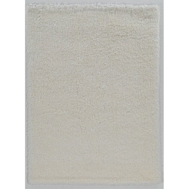 Riverbay Furniture 5' x 7' Shag Area Rug in White