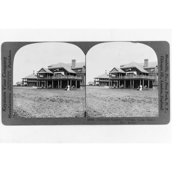 Print: President Garfield's Cottage, Long Branch, New Jersey, 1926