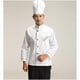 thumbnail image 2 of Chaqueta de chef de manga larga, ropa de trabajo para restaurantes, uniformes blancos METRO, 2 of 9