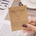 thumbnail image 3 of Creative Dripping Oil Santa Snowman Necklace Wishing Painting Oiled Paper Card Necklace, 3 of 9