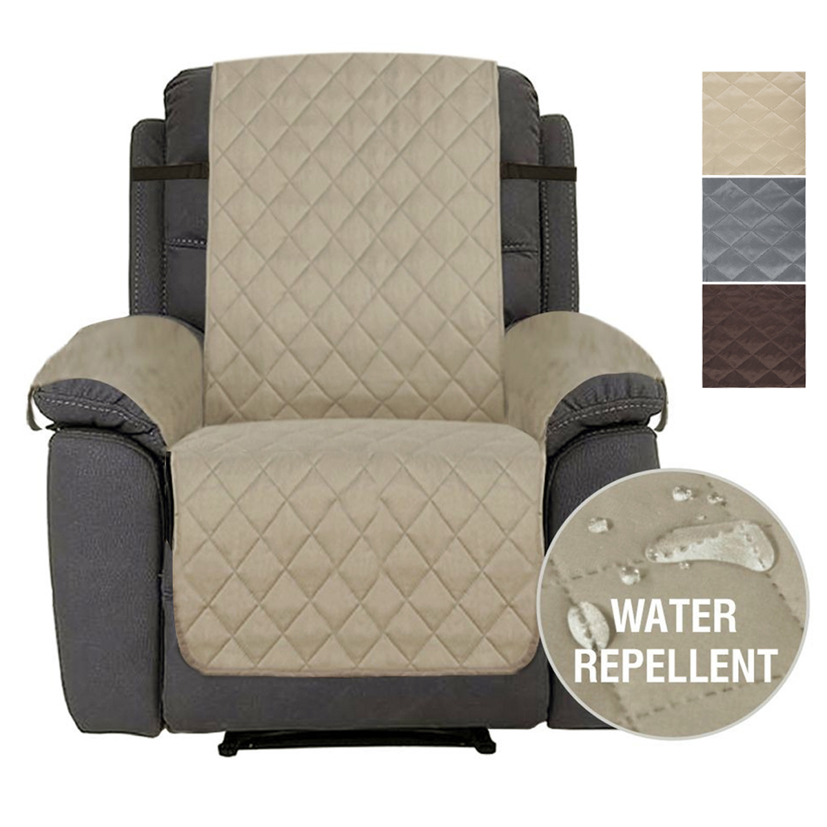 Bestgoods Water Resistant Reversible Quilted Recliner Pet Cover