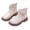 White, variant on Toddler Girl Boots Girls Ankle Boots Side Zipper Low Heels Size 4(White, Big Kids 4)