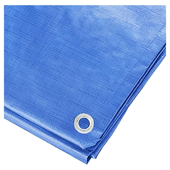25x25 Blue Tarp - Heavy Duty Waterproof Tarpaulin - All Purpose Cover for Boat, Car, ATV, Camping - ATE Tools