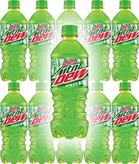 Diet Mountain Dew 20 oz Soda Bottles (Pack of 12, Total of 240 FL OZ)