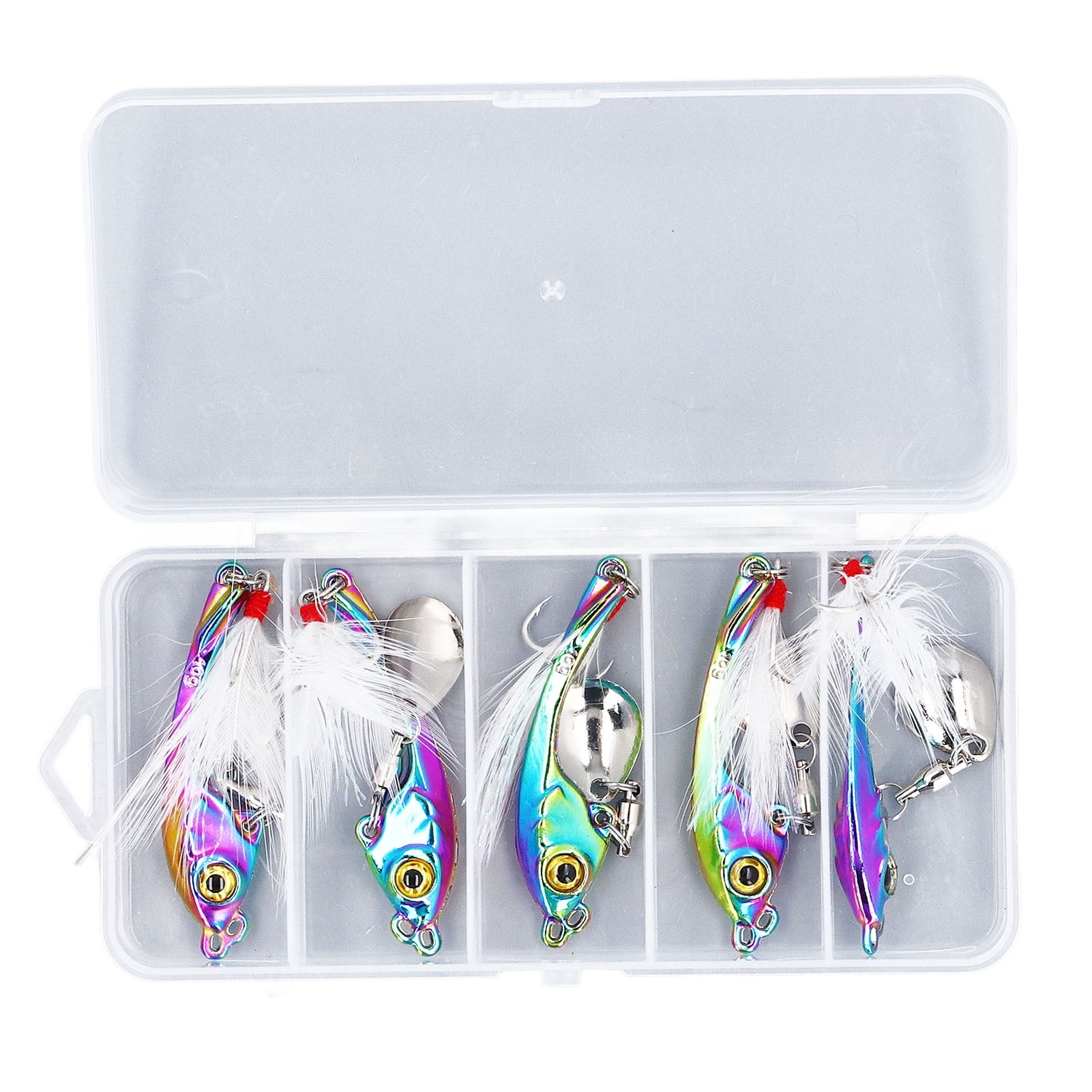 Lot De 10 Leurres Spinnerbait - Appâts De Pêche Neufs 1,5 Oz Et 0,5 Oz - Marque Seasky