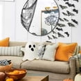 thumbnail image 5 of Halloween Ghost Plush Pillow, Cute Ghost Shaped Cushion Soft Ghost Decorative Throw Pillow For Fall Halloween Home Sofa Indoor Party Decor(White-10.62"), 5 of 5