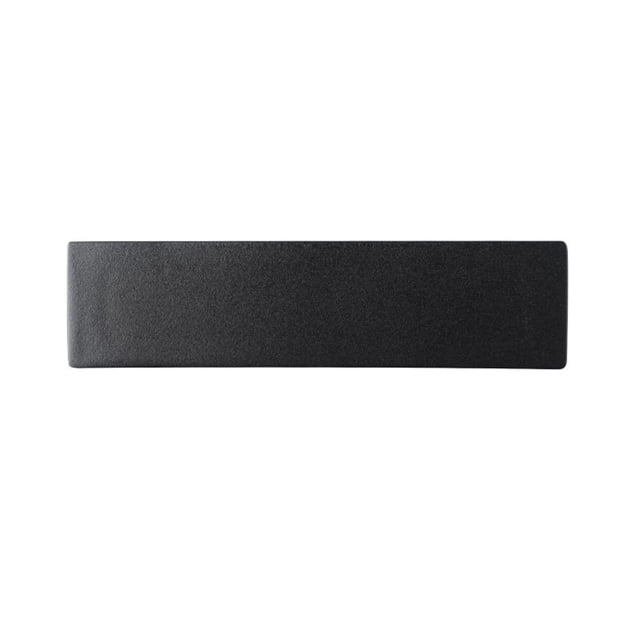 Ceramics Sushi Plate Rectangular Dish Japanese Style Snack Tray Serving Dish for Home Restaurant (Black)
