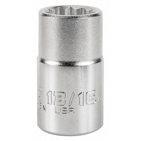 

Socket Steel Chrome 13/16 in