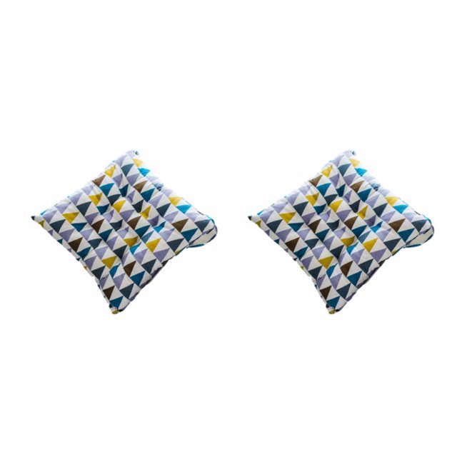 Decodeary Soft And Comfortable Chair Cushion Pad For Any Chair Cloth Square Chair Cushion Seat Cushion Pad Chair Pad Breathable Geometric Elegance 2Set