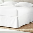 thumbnail image 2 of Levinsohn Textile Everhome Cotton Sateen Collection 15 Inch Bed Skirt Cal King - White, 2 of 5