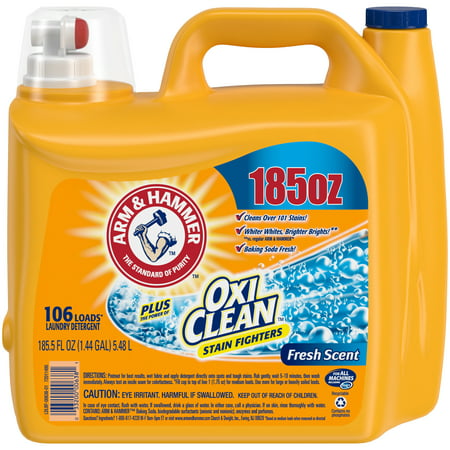 Arm  Hammer Plus OxiClean Fresh Scent Liquid Laundry Detergent - 167 fl oz