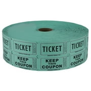 Green Double Raffle Ticket Roll