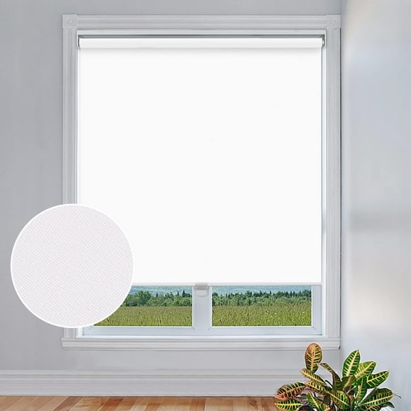 SEEYE Cordless Roller Window Shades, Blackout Roller Blinds for Window Treatments Waterproof Pull Down Blinds & Shades for Home Kitchen Bathroom Bedrooms 32" W x 72" L(81.3W
