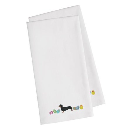 

Dachshund Easter White Embroidered Kitchen Towel - Set of 2