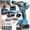 Heavy-Duty Industrial Model, variant on 21V Max Brushless Cordless Impact Wrench Kit, 1/2 Drive Impact Gun with 6.0Ah Large Capacity Battery, Full Sockets & Drill Bits, Heavy-Duty Tool for Auto Repair, Construction & DIY
