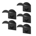 thumbnail image 3 of Baseball Hat Hanger, Hat Rack Fine Workmanship Plastic Non Marking 5 PCS Self Adhesive  for Home Black, 3 of 8