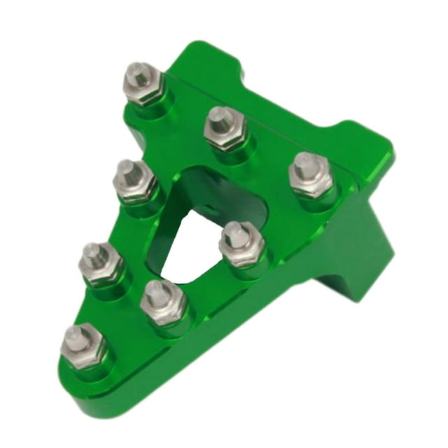 DYNWAVECA CNC Foot Brake Pedal Plate Tip Replacement Universal Fit for Bikes Premium Enhance Riding High Performance Easy to Install Green