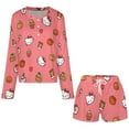 thumbnail image 4 of Hello Kitty Women Pajamas Set Loungewear Sleepwear 2 Piece PJ Sets, 4 of 7