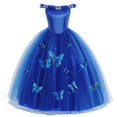 thumbnail image 1 of Vestido de princesa para niñas, disfraz de princesa de chanclas, princesas, princesas y princesas, Rapunzel, Anna y Elsa Fivean unisex, 1 of 2