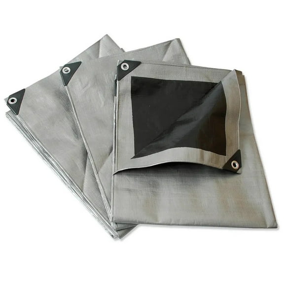 Lona Impermeable Polietileno Reforzada 4 x 4 m Surtek Gris