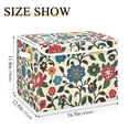 thumbnail image 5 of Yayeee Collapsible Storage Bin with Lid Fabric Closet Decorative Basket with Handles, Vibrant Floral, 5 of 7