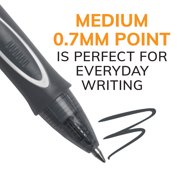 BIC Gel-ocity Retractable Quick Dry Gel Pen, Medium Point, Black, 12-Count