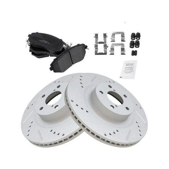 Front Brake Pad and Rotor Kit - Compatible with 2011 - 2018 Subaru Forester 2.5L H4 2012 2013 2014 2015 2016 2017