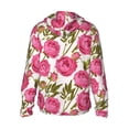 thumbnail image 2 of Picia Rose Flowers Women's Men's UPF 50+ Sun Protection Hoodie Shirt Long Sleeve SPF Fishing Outdoor UV Hiking Lightweight Shirts-Medium, 2 of 9