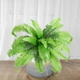 thumbnail image 4 of Clearance! Liulin Fake Boston Fern Artificial Plants Outdoor, UV Resistant Faux Ferns Plastic Greenery Shrubs, Artificial Ferns Shrubs for Home Gardens Patio Yards Porch Spring Decor, 24 Branches, 4 of 9