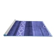 thumbnail image 2 of Ahgly Company Machine Washable Indoor Rectangle Abstract Blue Modern Area Rugs, 4' x 6', 2 of 4