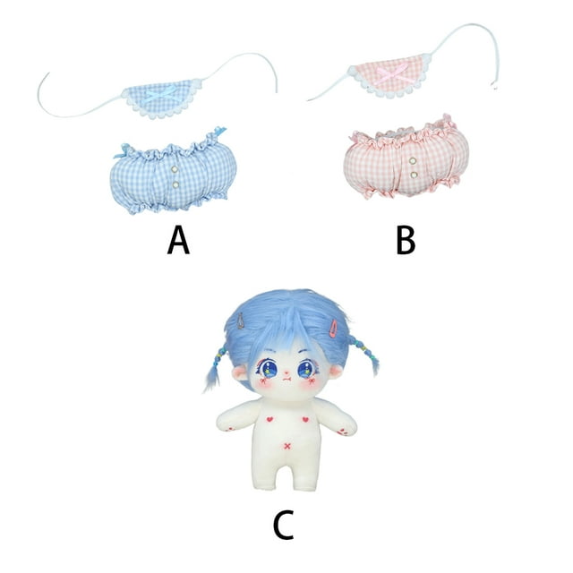 Delicate Children Doll Interesting Exquisite Playing Props Small Size Children Dress Accessory Plush Toy Clothes Props Dressing Adornment Type 3