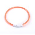 thumbnail image 1 of LED USB Rechargeable Safety Collar, LED Lighted Dog Collar, Pet Dog Collar with 3 Light Modes and Adjustable Size, for Small Medium Dogs and Cats, 50cm (orange）, 1 of 1