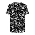 thumbnail image 7 of DPTALR George Women's 2025 Summer Scoop Neck Short Sleeve Flowy Blouses - Loose Fit,Casual & Comfy,Black,Size S, 7 of 7