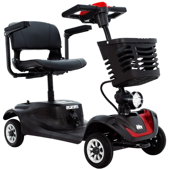 MEDICAL STORE Silla De Ruedas Eléctrica Scooter Eléctrico Ligero Ajustable Seguro Resistente Todo terreno Desmontable