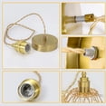 thumbnail image 3 of Lámpara colgante DTIEDY Mini Gold Vintage de 1 luz, 60 W, E26, 1,5 m, 3 of 7