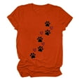 thumbnail image 1 of Fiudx Ofertas Relámpago Camiseta de Manga Corta Estampada con Cuello Redondo a La Moda para Mujer, Camisetas Holgadas Informales, 1 of 3