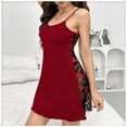 thumbnail image 5 of Levmjia Women's Sleepwear Nightgown Soft Breathable Slit Sleeveless Solid Color Night Dress for Home Sleeping Comfortable, 5 of 6