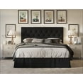 thumbnail image 1 of HMD Zachary King Tufted Upholstered Platform Bed, Black, 1 of 3