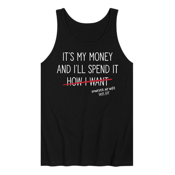 Instant Message - Wife Spends My Money - Men's Jersey Tank Top