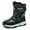 Black, variant on Tanleewa Boys Snow Boots Kids Winter Boots Faux Fur Child Shoe Size 9.5