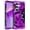 Purple Rose, variant on Meshine Phone Case for Samsung Galaxy S23 Ultra 5G,Glow in The Dark Heavy Duty Shockproof Protection Hard Plastic Bumper+Soft Silicone Case,Purple Rose