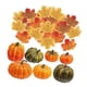 thumbnail image 5 of Calabaza de espuma de simulación, decoración del Festival de Acción de Gracias, calabaza realista con hojas de arce, calabazas de de otoño, mayimx Calabaza de simulación, 5 of 9