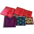 thumbnail image 4 of Cypress Lane Square Rigid Gift Box with Ribbon, 11 inches, a Nested Set of 3 (Red), 4 of 4